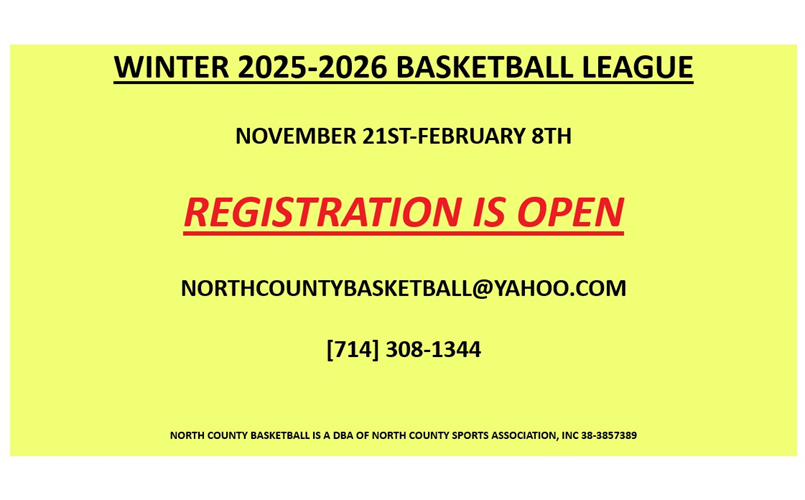 WINTER 2025-2026 BASKETBALL LEAGUE