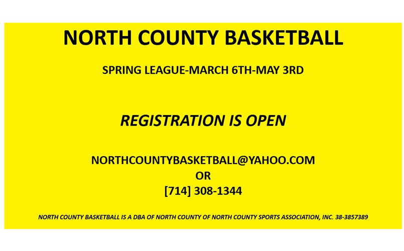 SPRING 2026 BASKETBALL LEAGUE