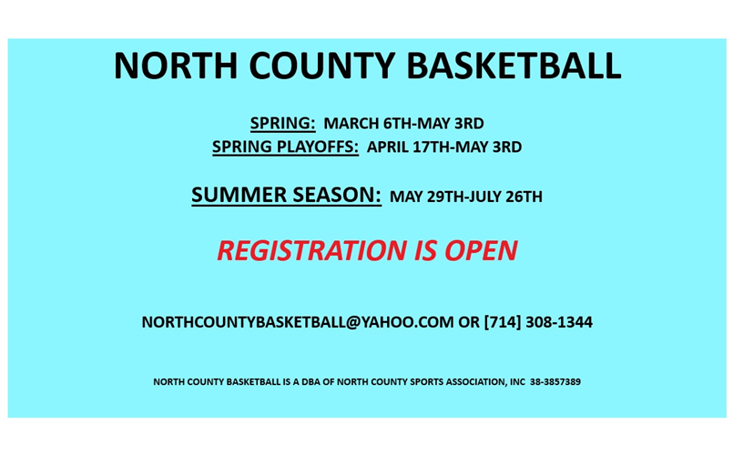 SUMMER 2026 BASKETBALL LEAGUE